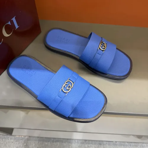 Replica Gucci Slippers For Men #1455548 $60.00 USD for Wholesale