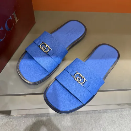 Replica Gucci Slippers For Men #1455548 $60.00 USD for Wholesale