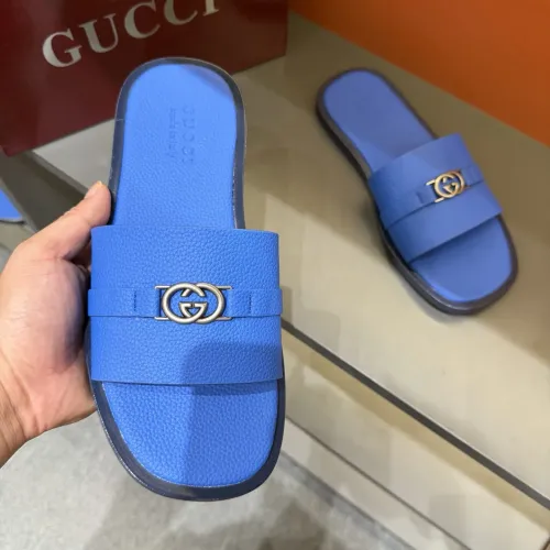 Replica Gucci Slippers For Men #1455548 $60.00 USD for Wholesale