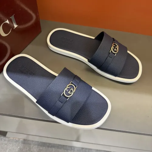 Replica Gucci Slippers For Men #1455549 $60.00 USD for Wholesale