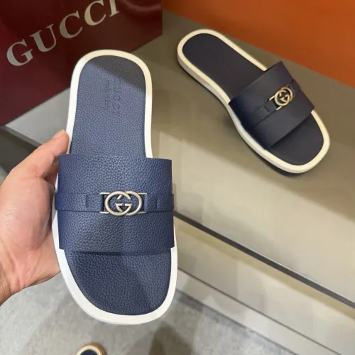 Replica Gucci Slippers For Men #1455549 $60.00 USD for Wholesale