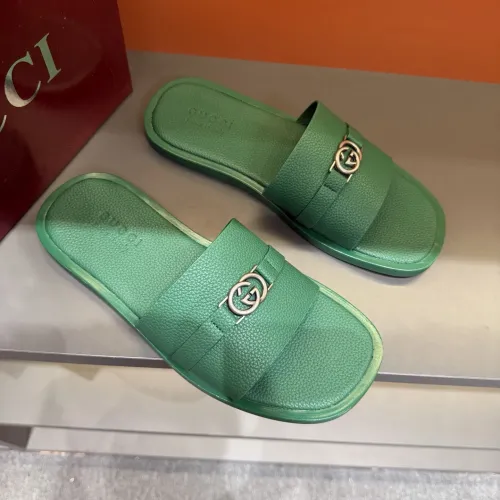 Replica Gucci Slippers For Men #1455550 $60.00 USD for Wholesale