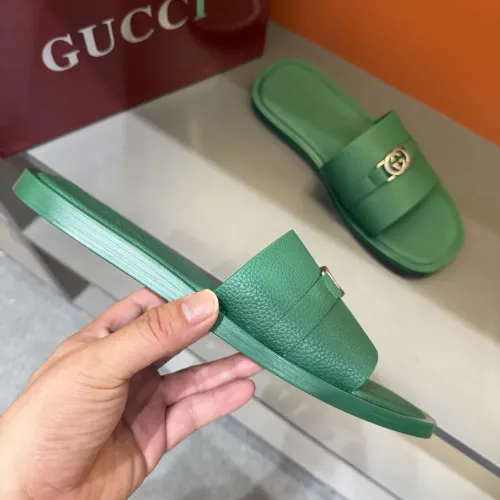 Replica Gucci Slippers For Men #1455550 $60.00 USD for Wholesale