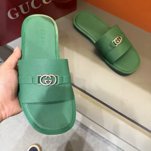 Replica Gucci Slippers For Men #1455550 $60.00 USD for Wholesale