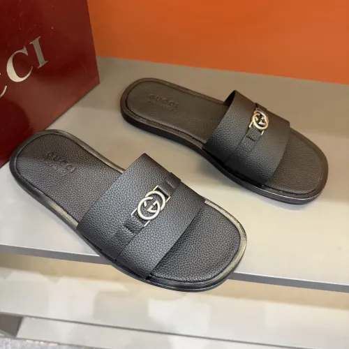 Replica Gucci Slippers For Men #1455552 $60.00 USD for Wholesale