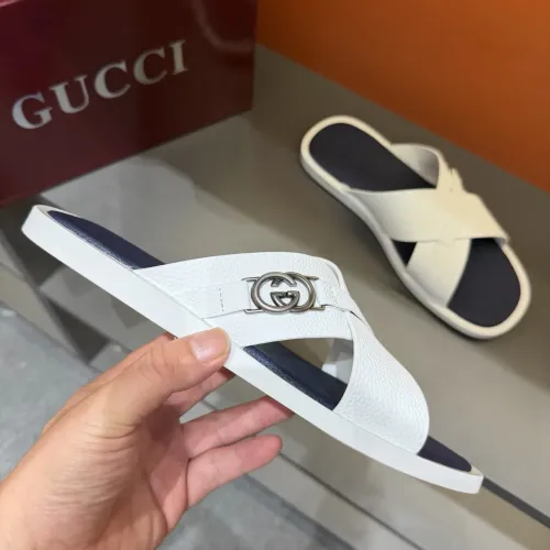 Replica Gucci Slippers For Men #1455553 $60.00 USD for Wholesale