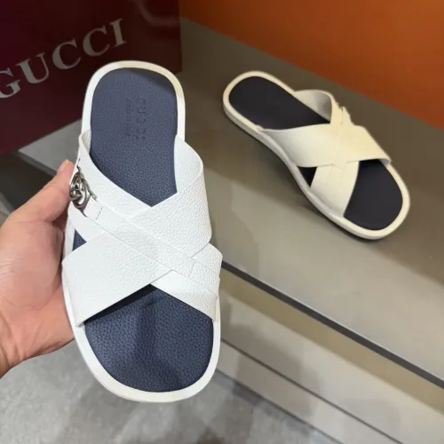 Replica Gucci Slippers For Men #1455553 $60.00 USD for Wholesale