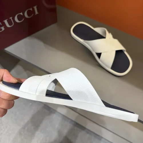 Replica Gucci Slippers For Men #1455553 $60.00 USD for Wholesale