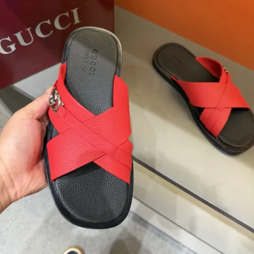 Replica Gucci Slippers For Men #1455554 $60.00 USD for Wholesale
