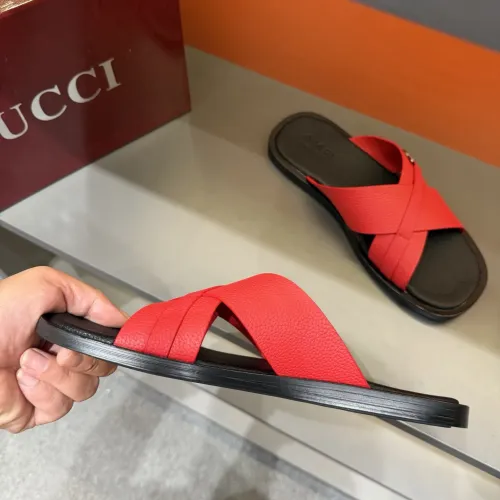 Replica Gucci Slippers For Men #1455554 $60.00 USD for Wholesale