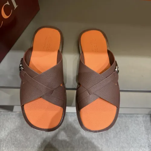 Replica Gucci Slippers For Men #1455555 $60.00 USD for Wholesale