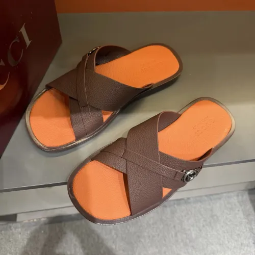 Replica Gucci Slippers For Men #1455555 $60.00 USD for Wholesale