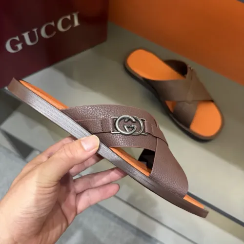 Replica Gucci Slippers For Men #1455555 $60.00 USD for Wholesale