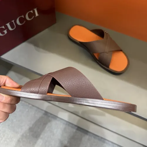 Replica Gucci Slippers For Men #1455555 $60.00 USD for Wholesale