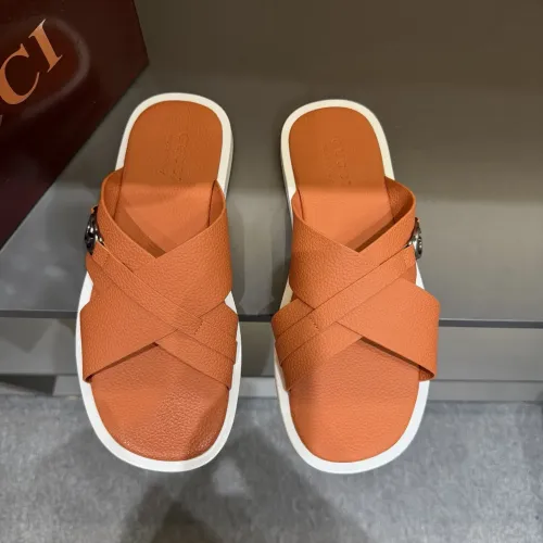 Replica Gucci Slippers For Men #1455556 $60.00 USD for Wholesale