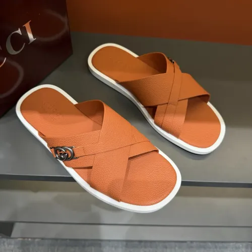 Replica Gucci Slippers For Men #1455556 $60.00 USD for Wholesale