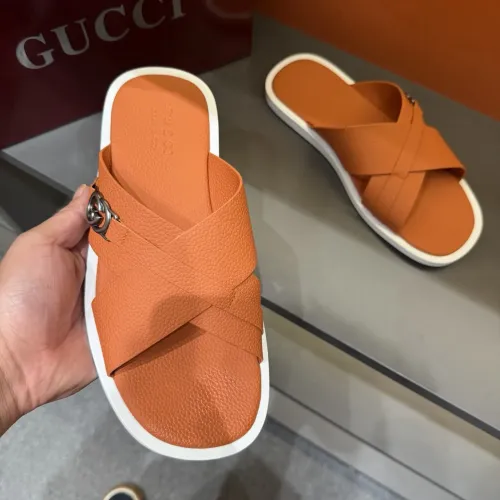 Replica Gucci Slippers For Men #1455556 $60.00 USD for Wholesale