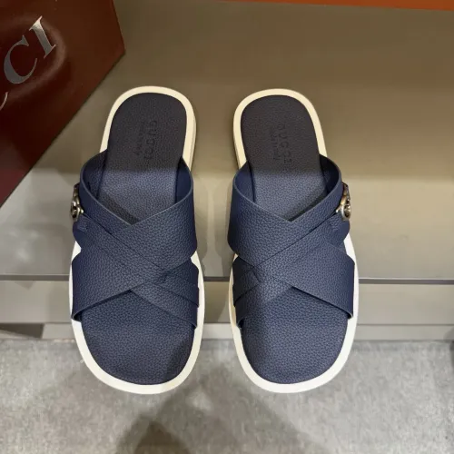 Replica Gucci Slippers For Men #1455557 $60.00 USD for Wholesale