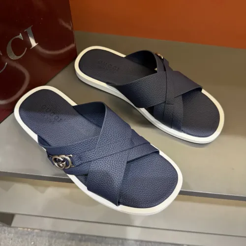 Replica Gucci Slippers For Men #1455557 $60.00 USD for Wholesale