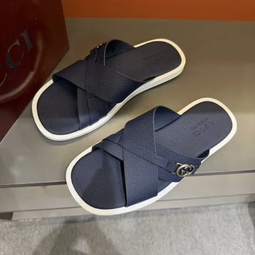 Replica Gucci Slippers For Men #1455557 $60.00 USD for Wholesale