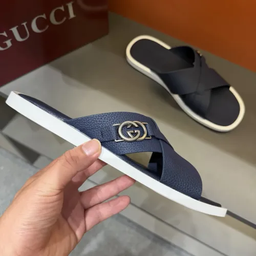 Replica Gucci Slippers For Men #1455557 $60.00 USD for Wholesale