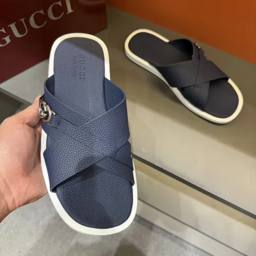Replica Gucci Slippers For Men #1455557 $60.00 USD for Wholesale