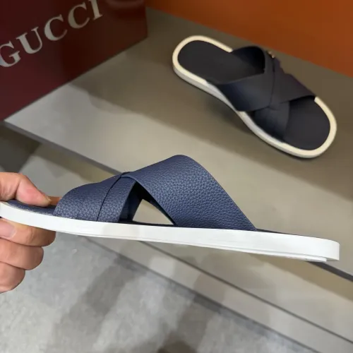 Replica Gucci Slippers For Men #1455557 $60.00 USD for Wholesale