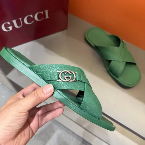 Replica Gucci Slippers For Men #1455559 $60.00 USD for Wholesale