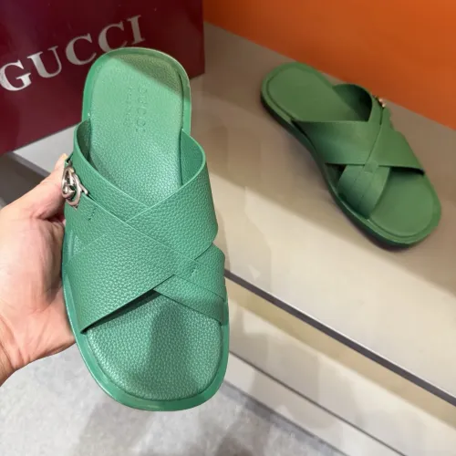 Replica Gucci Slippers For Men #1455559 $60.00 USD for Wholesale