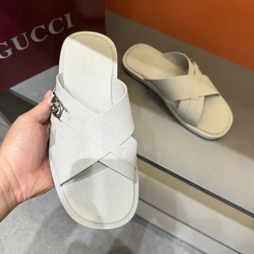 Replica Gucci Slippers For Men #1455560 $60.00 USD for Wholesale