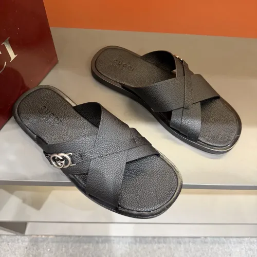 Replica Gucci Slippers For Men #1455561 $60.00 USD for Wholesale