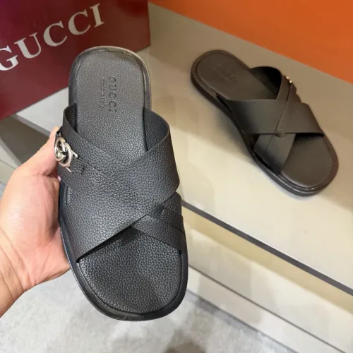 Replica Gucci Slippers For Men #1455561 $60.00 USD for Wholesale