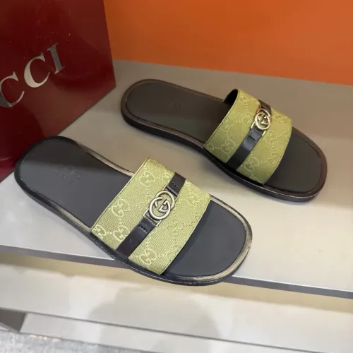 Replica Gucci Slippers For Men #1455565 $60.00 USD for Wholesale