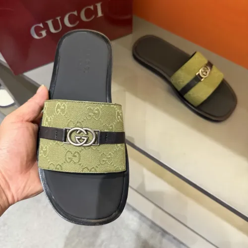 Replica Gucci Slippers For Men #1455565 $60.00 USD for Wholesale