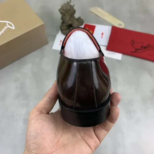 Replica Christian Louboutin Leather Shoes For Men #1455583 $100.00 USD for Wholesale