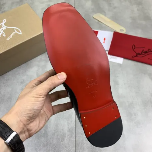 Replica Christian Louboutin Leather Shoes For Men #1455583 $100.00 USD for Wholesale