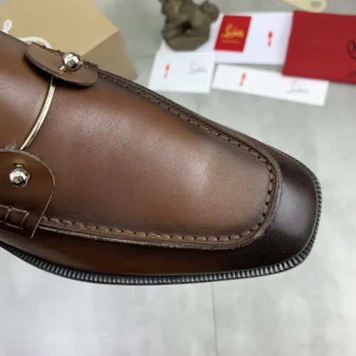 Replica Christian Louboutin Leather Shoes For Men #1455587 $102.00 USD for Wholesale