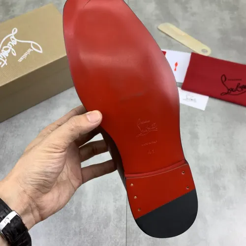 Replica Christian Louboutin Leather Shoes For Men #1455587 $102.00 USD for Wholesale