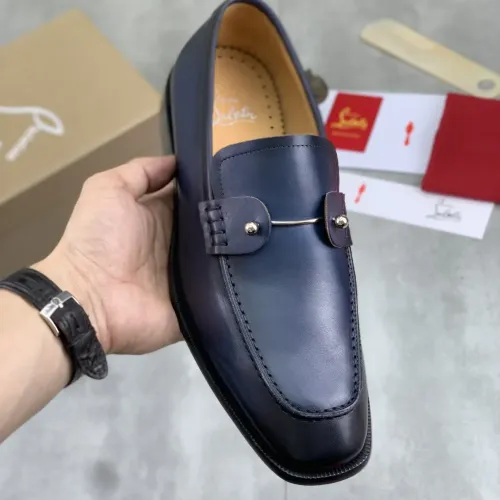 Replica Christian Louboutin Leather Shoes For Men #1455588 $102.00 USD for Wholesale