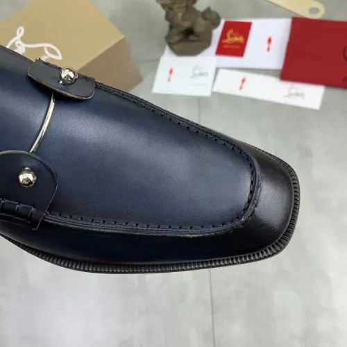Replica Christian Louboutin Leather Shoes For Men #1455588 $102.00 USD for Wholesale