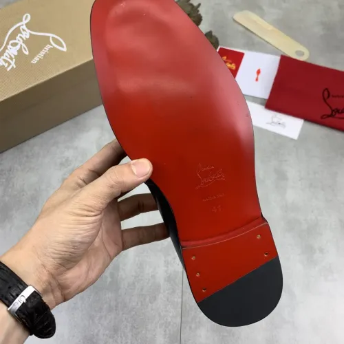 Replica Christian Louboutin Leather Shoes For Men #1455588 $102.00 USD for Wholesale