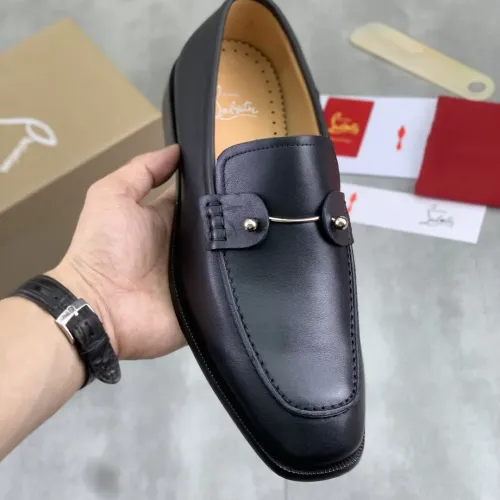 Replica Christian Louboutin Leather Shoes For Men #1455589 $102.00 USD for Wholesale