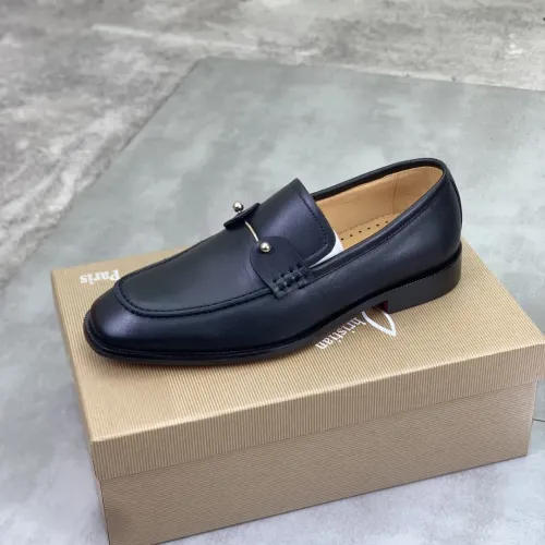 Replica Christian Louboutin Leather Shoes For Men #1455589 $102.00 USD for Wholesale