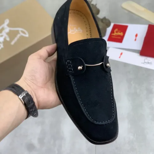 Replica Christian Louboutin Leather Shoes For Men #1455590 $102.00 USD for Wholesale