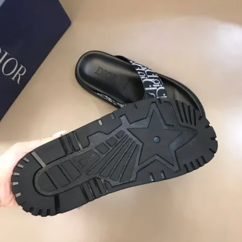 Replica Christian Dior Slippers For Men #1455591 $56.00 USD for Wholesale