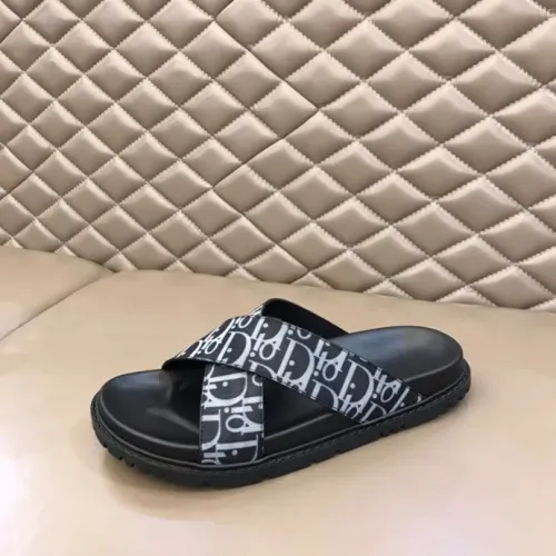 Replica Christian Dior Slippers For Men #1455592 $56.00 USD for Wholesale