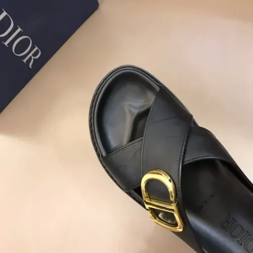 Replica Christian Dior Slippers For Men #1455595 $56.00 USD for Wholesale