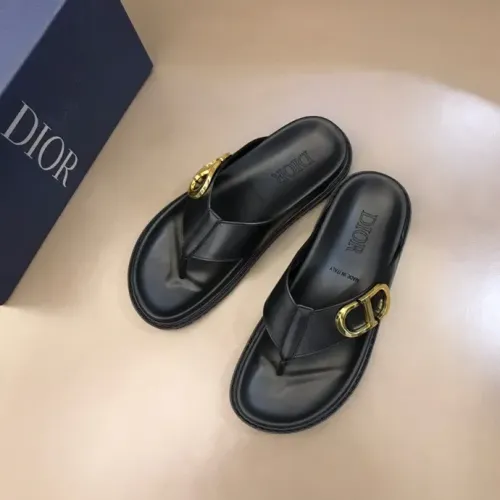 Replica Christian Dior Slippers For Men #1455596 $56.00 USD for Wholesale