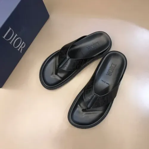 Replica Christian Dior Slippers For Men #1455599 $56.00 USD for Wholesale