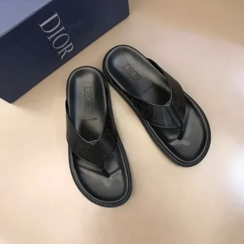 Replica Christian Dior Slippers For Men #1455599 $56.00 USD for Wholesale